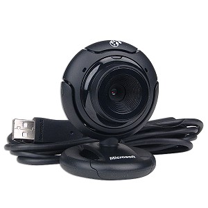 Microsoft LifeCam USB Webcam w/Built-in Microphone & Laptop LCD